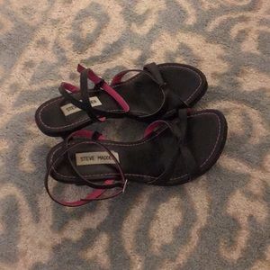 Steve Madden kitten heels strappy sandals